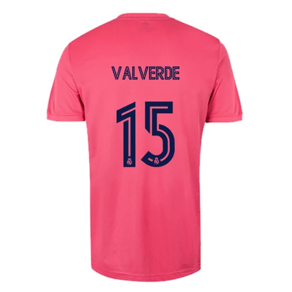 Camiseta Real Madrid 2ª NO.15 Valverde 2020-2021 Rosa